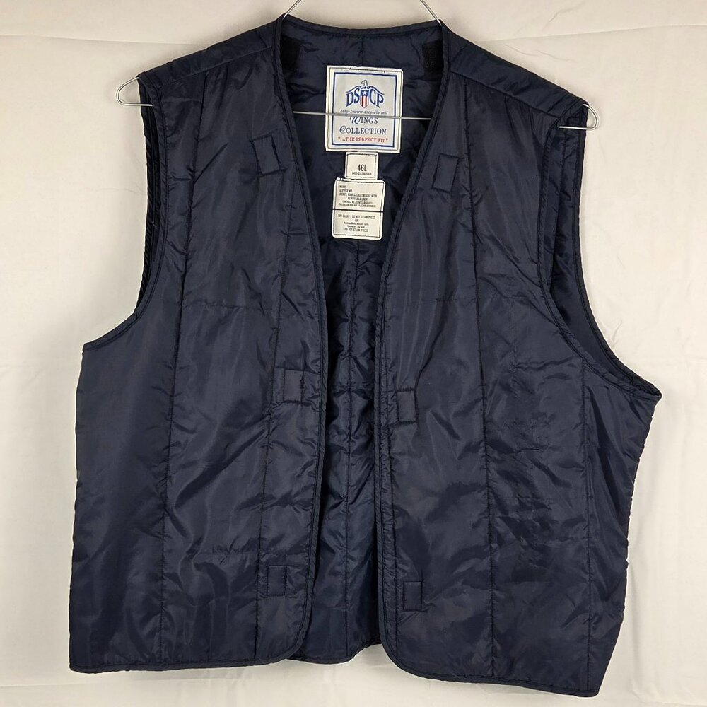 DSCP Wings Collection USAF Removable Jacket Liner Vest (46L) Navy c. Late 2000s